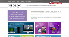 Desktop Screenshot of neoloc-services.fr