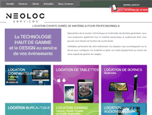 Tablet Screenshot of neoloc-services.fr